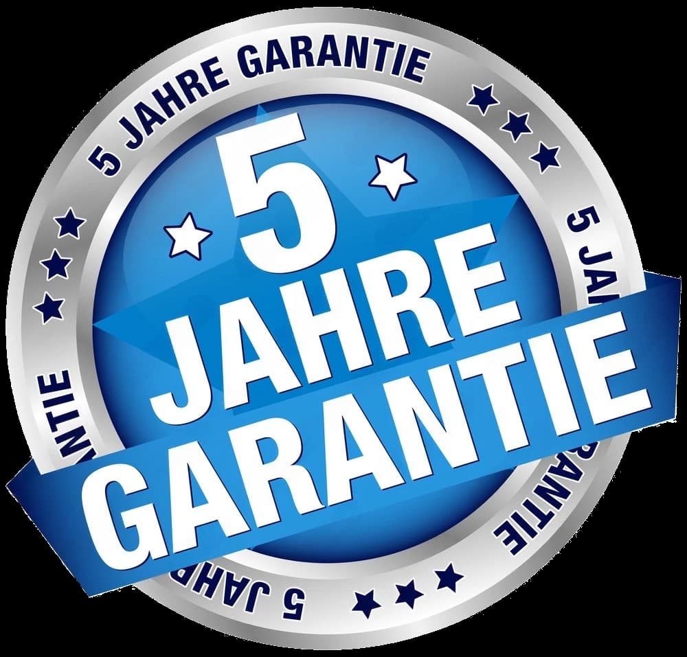 5 Jahre Garantie auf alle Arbeiten